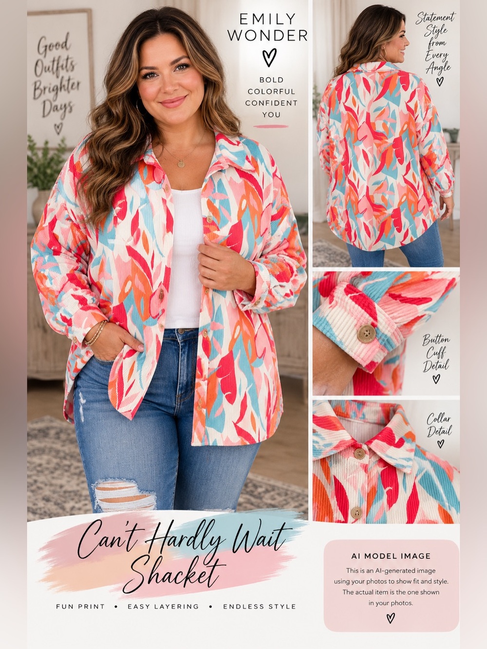 Emily Wonder Can’t Hardly Wait Shacket